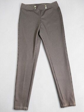 Zac & Rachel Brown Black Houndstooth Skinny Pants